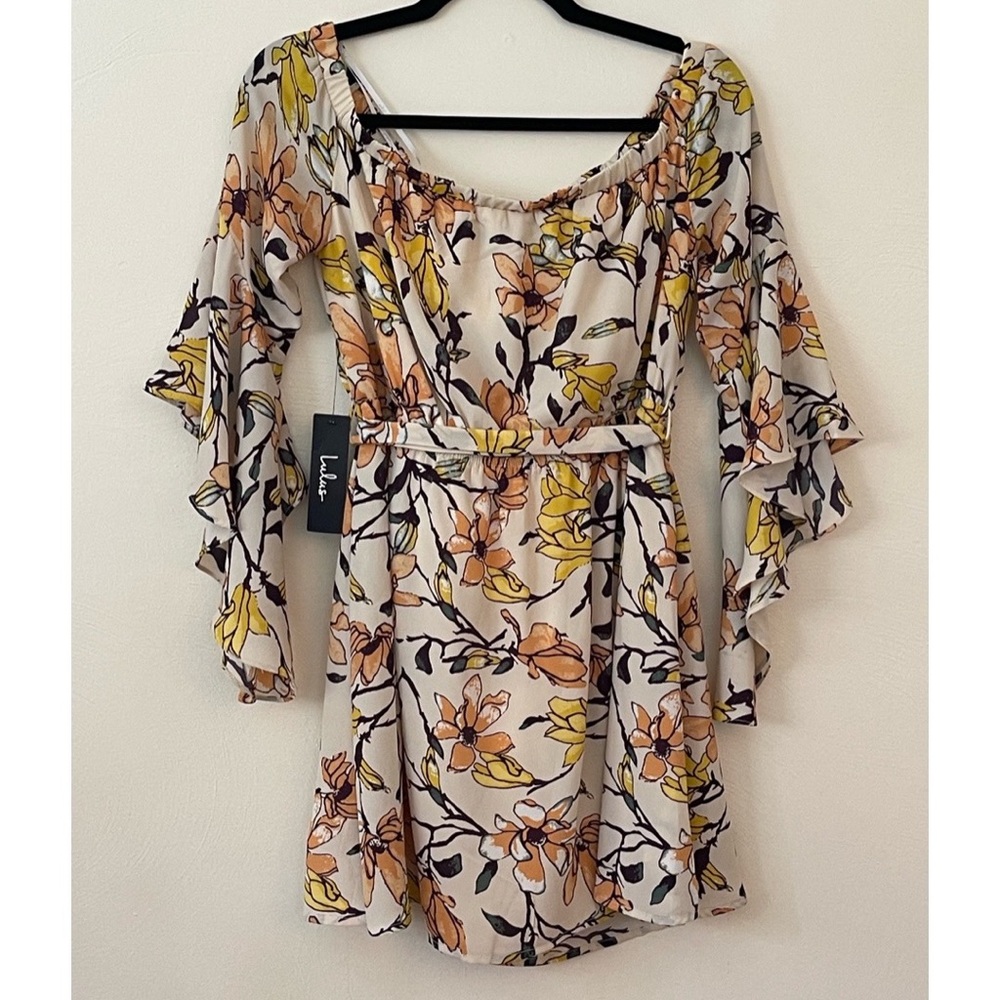 Lulu’s M | Off Shoulder Bell Sleeve Mini Dress